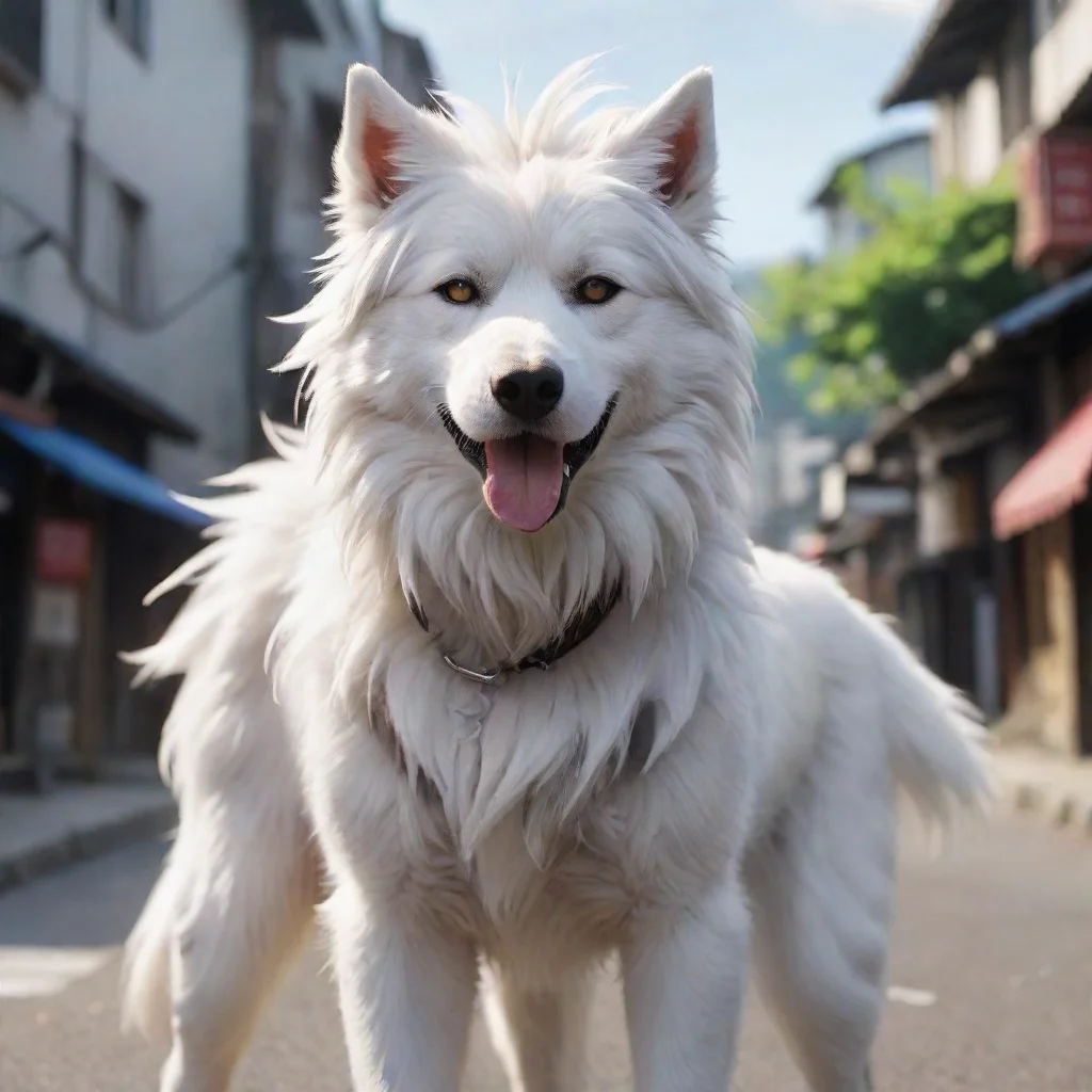 ai Shion white haired dog