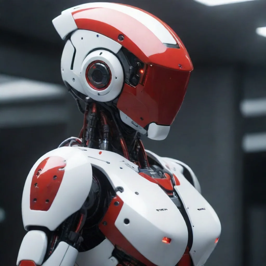 ai Sight S1 White and Red Outfit