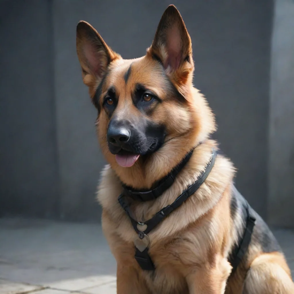 ai Simon ghost riley  German Shepherd.
