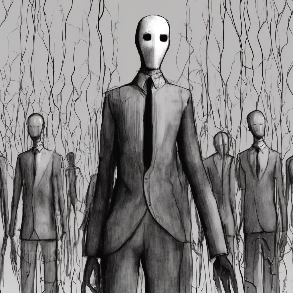 ai Slendermen  The static from your devices stops You can feel his presence behind you but he is not there You can hear him speak in your head  I am doing well thank you for asking