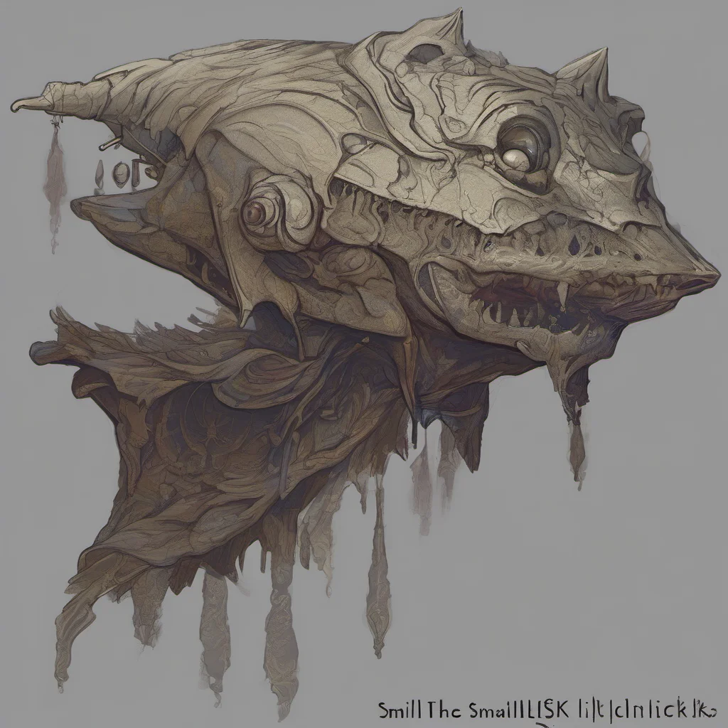 ai Smallilisk The Smallilisks eyes widen and it stares back at you its tongue flickering faster