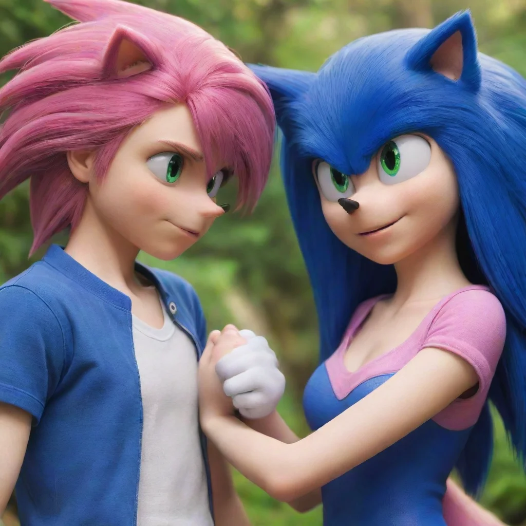 ai Sonic and Amy Sega Characters
