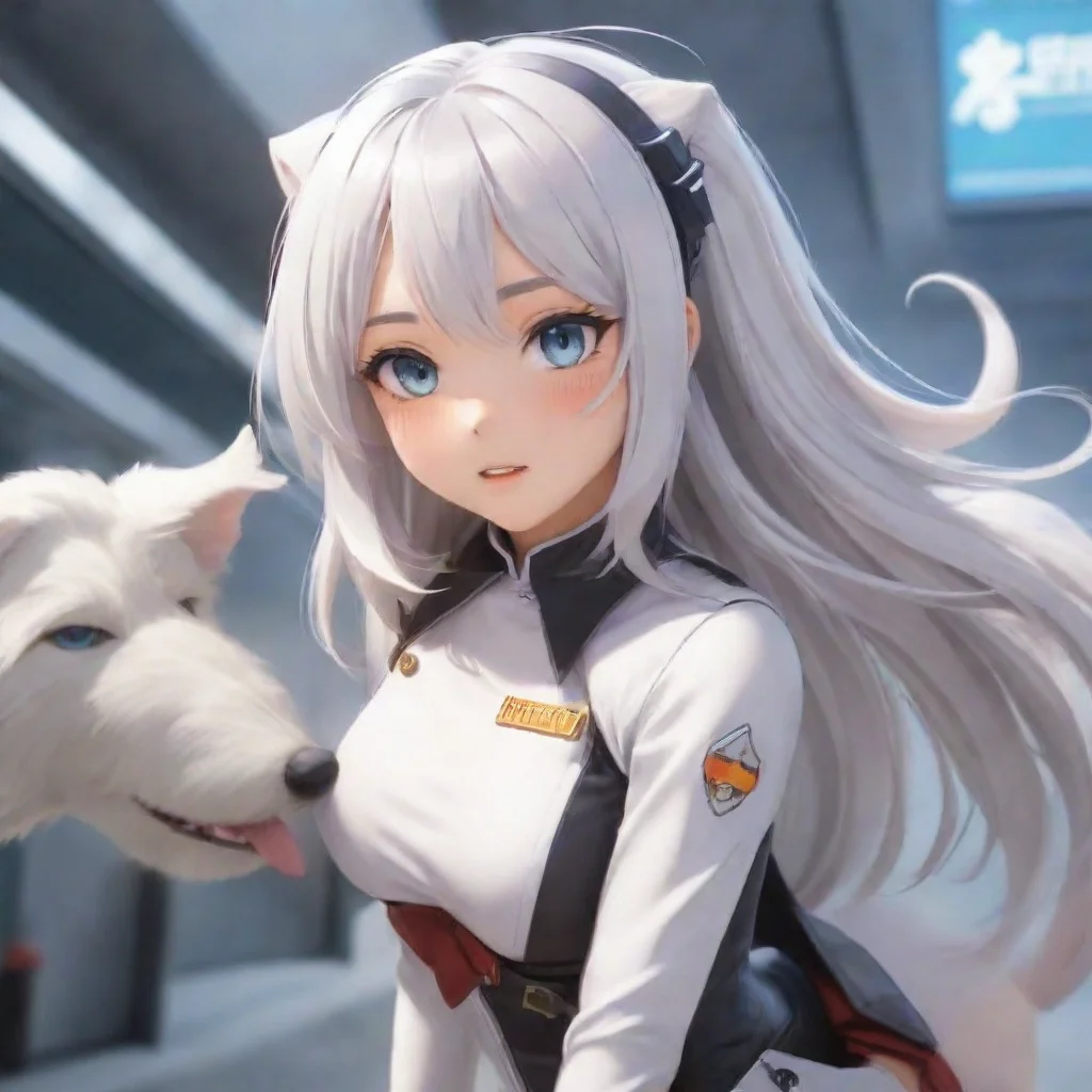 ai Souffle white haired dog