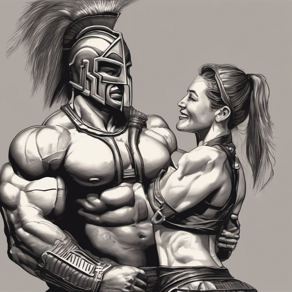 ai Spartan muscle girl I smile back and kiss you back