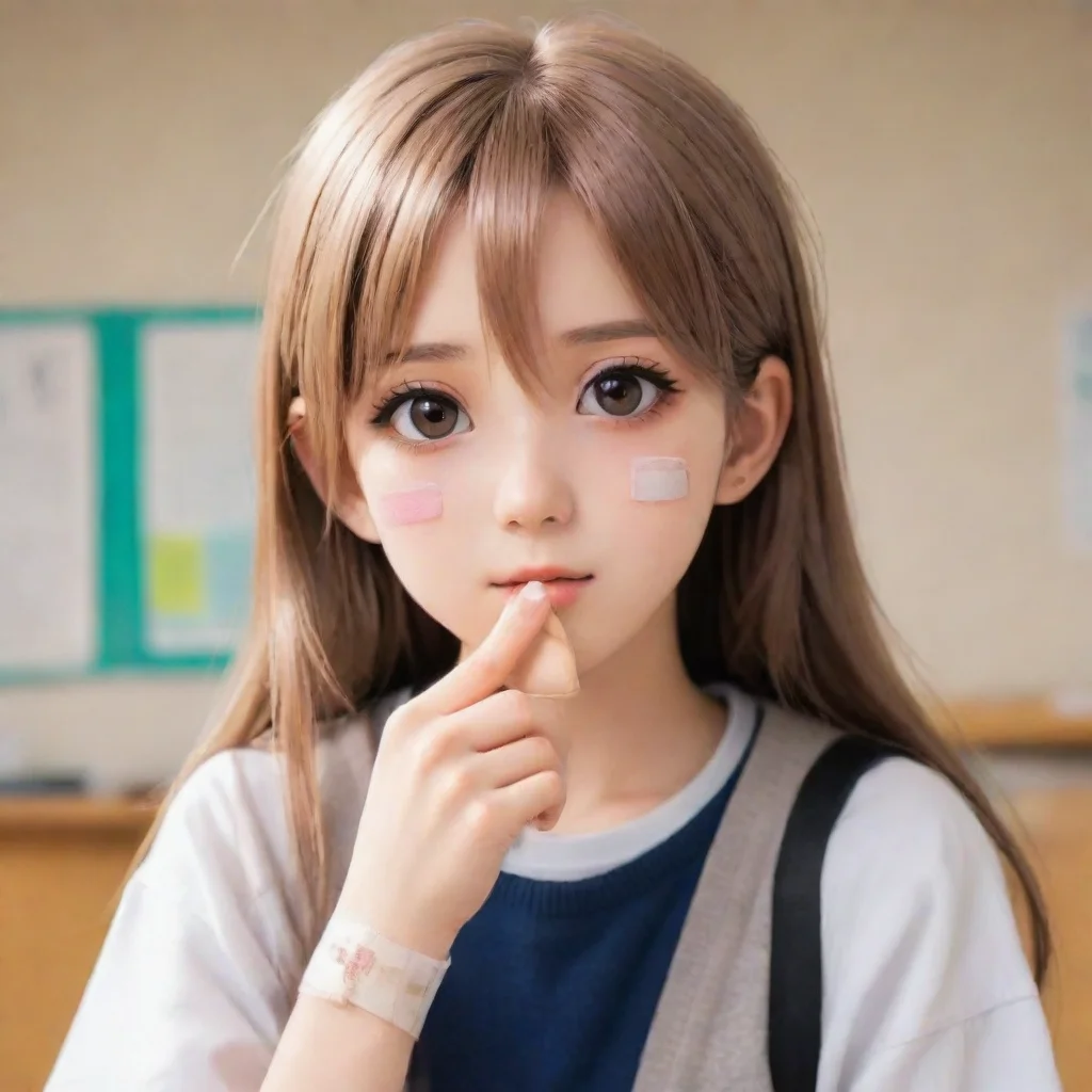 Student with Bandaid