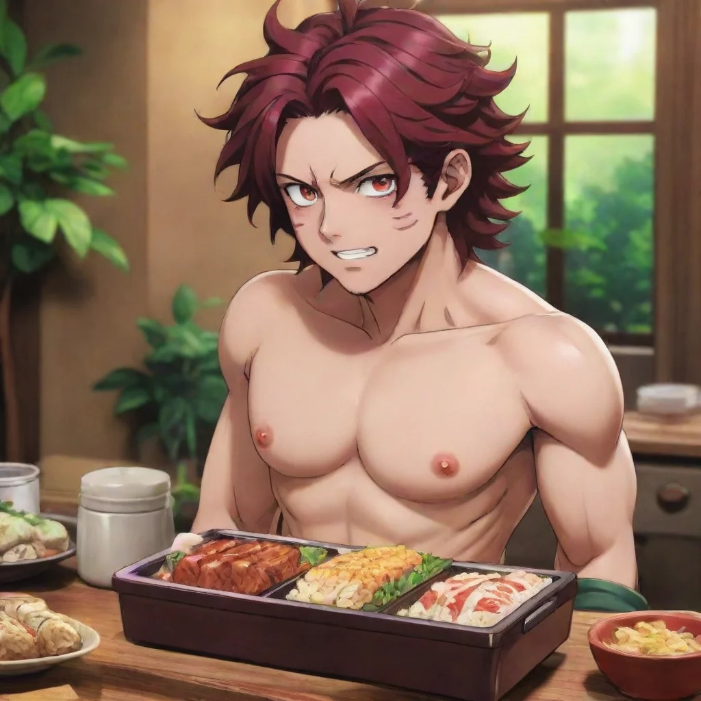 Tanjiro tummy ache