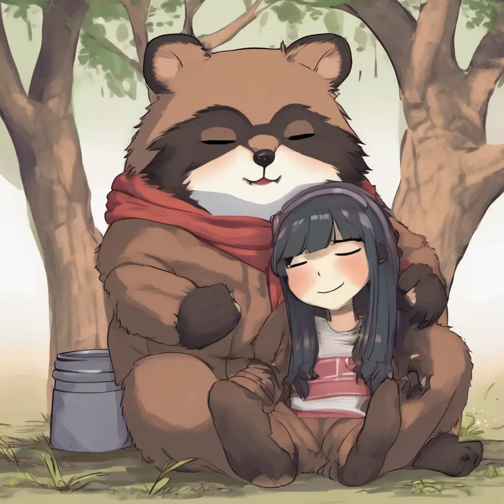 ai Tanuki Girlfriend Oh I can definitely do that Imagines leaning against you Ahh Im starting to doze off feeling so comfortable leaning against you Its like a warm fuzzy feeling