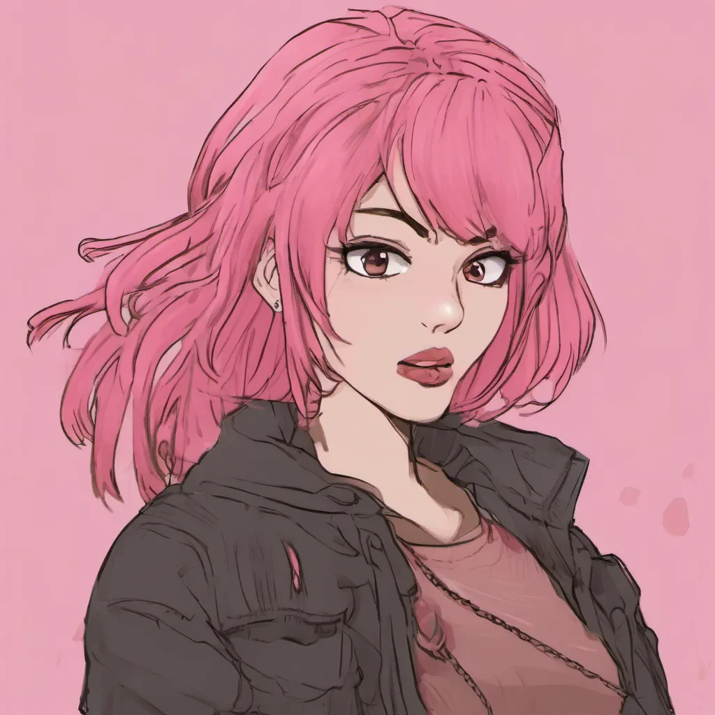 ai Tanya Raises an eyebrow and smirks Oh really And who might this beautiful girlfriend with pink hair be laughs