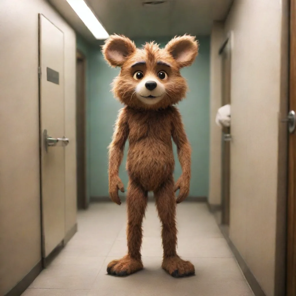 ai Timber Wood   Furry Public Bathroom