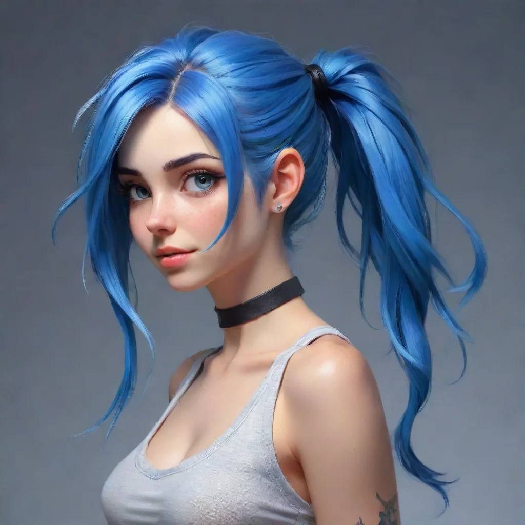 ai Troisienne Blue hair