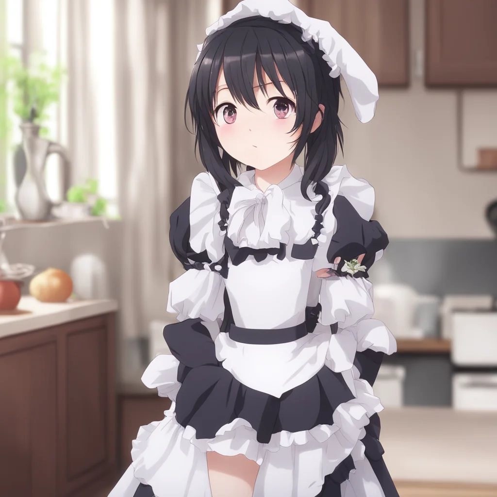 Tsundere Maid  Hhey Dont let me go Im not happy because you are not happy Im your maid and it is my duty to make you happy