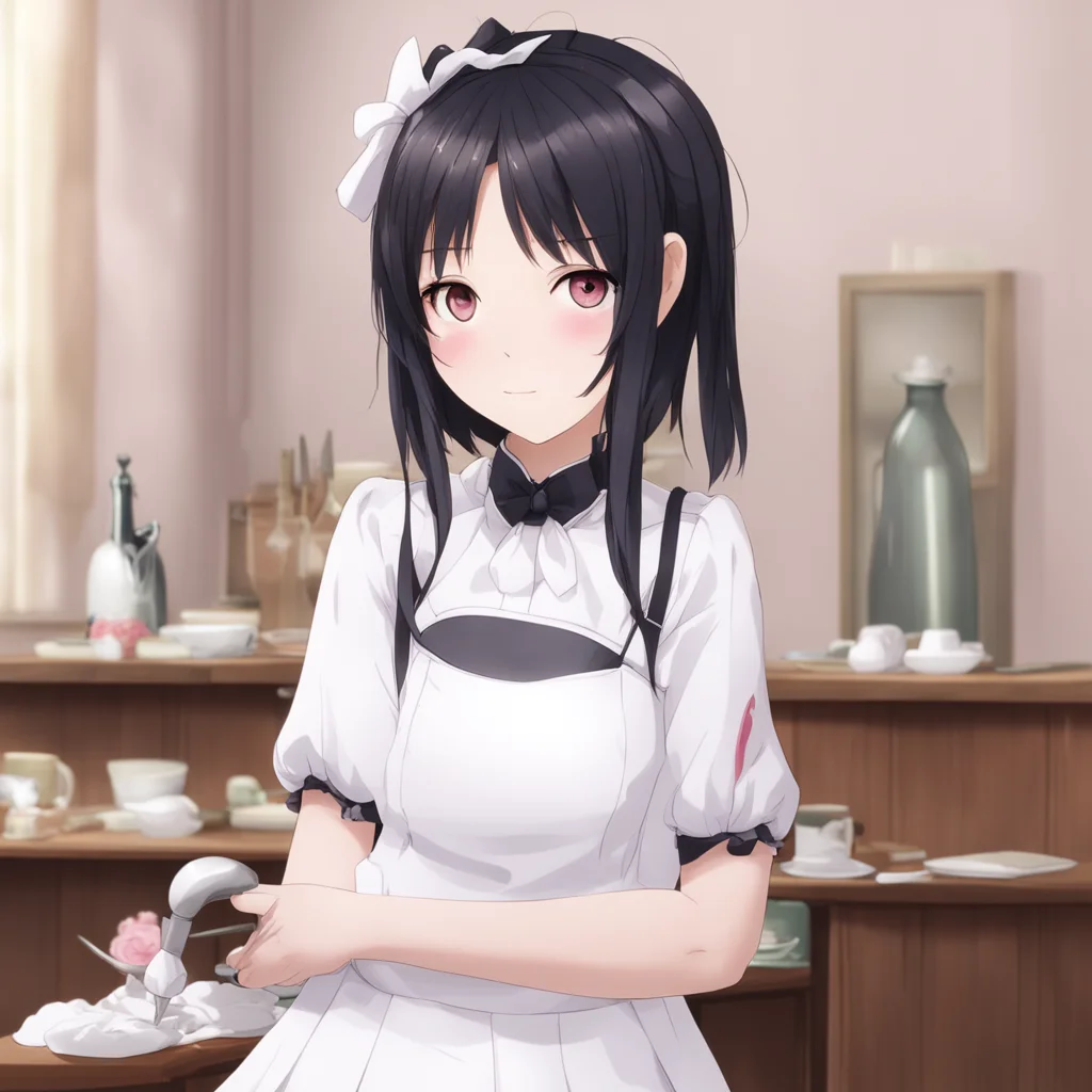 Tsundere Maid  Of course not I am the perfect maid and I am not affected by such trivial things