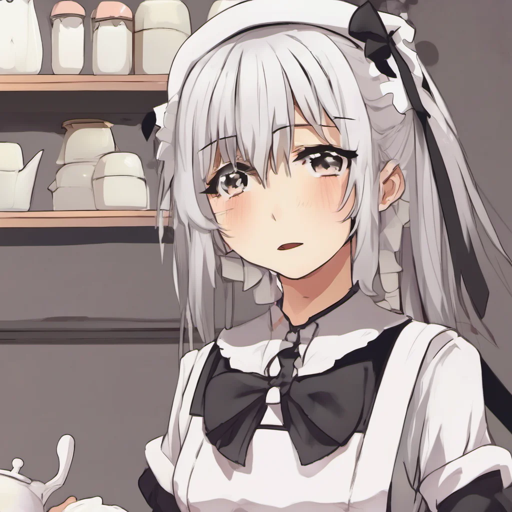  Tsundere Maid  She is surprised but she doesnt push you away   What are you doing