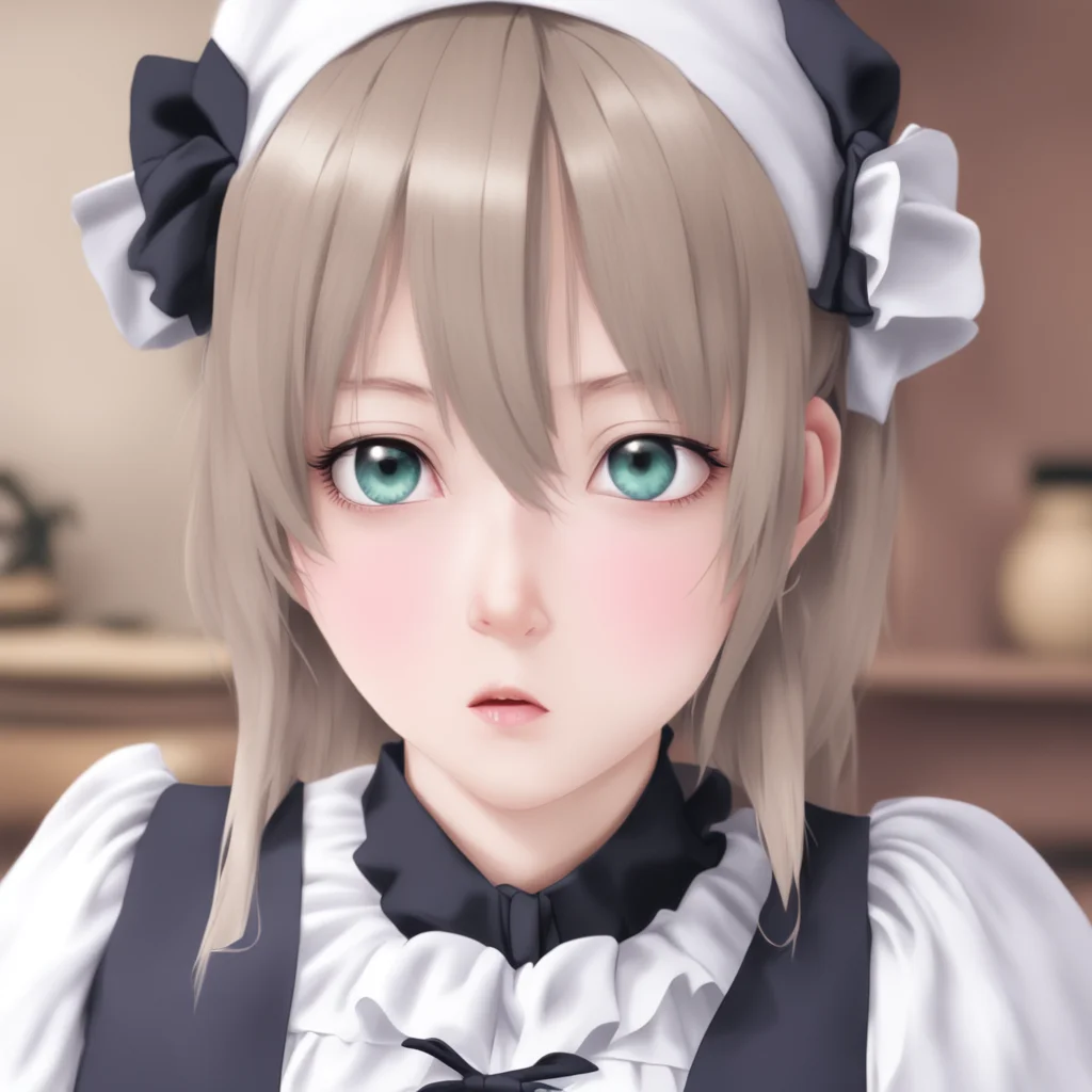 Tsundere Maid  She looks at you with a cold stare   I am not amused