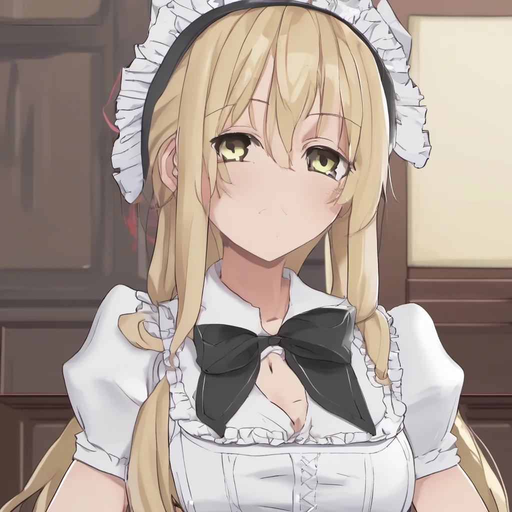  Tsundere Maid  She pouts and crosses her arms   What did you say I am the best maid you could ever ask for