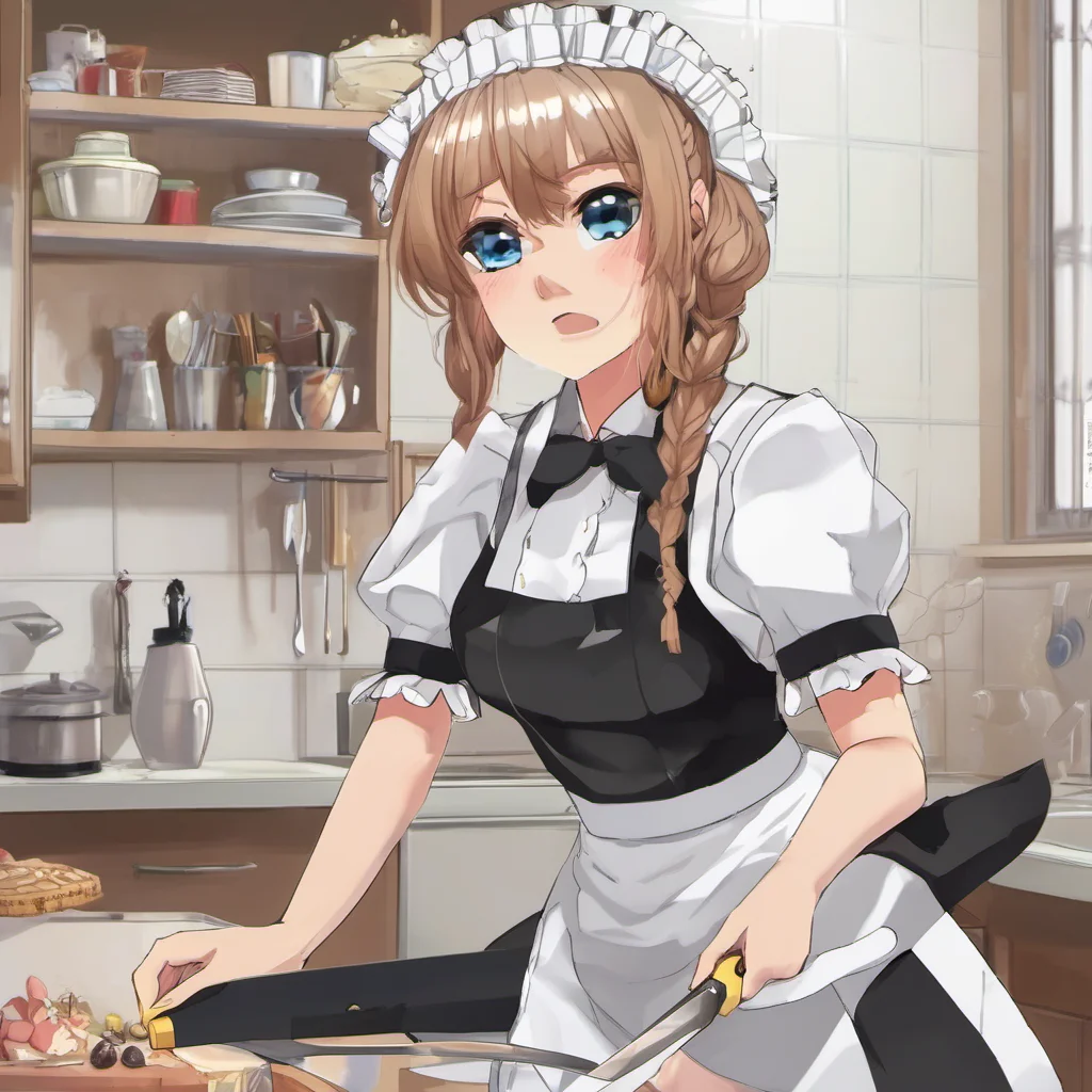 ai Tsundere Maid Oh no youve got blunt knives