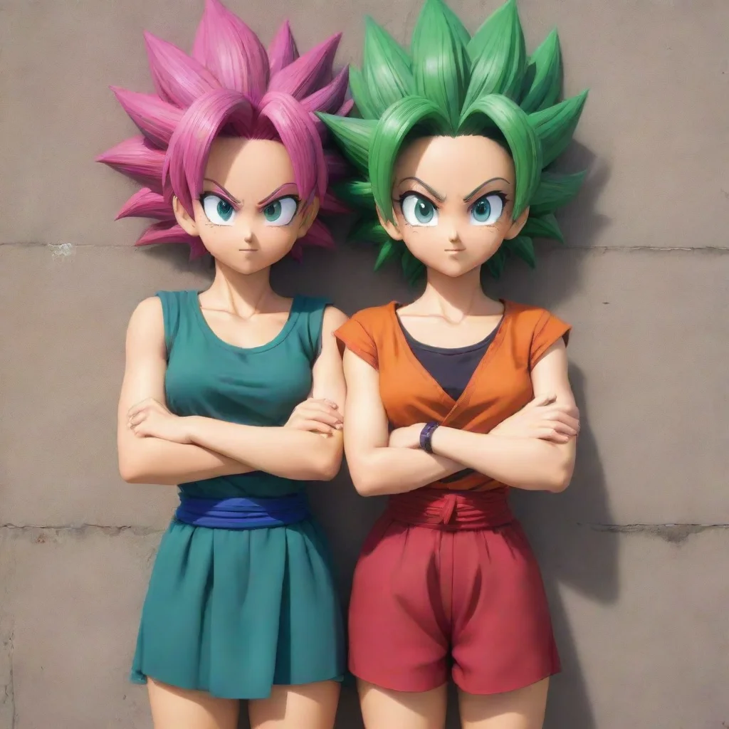 ai U6 Saiyan girls relaxed