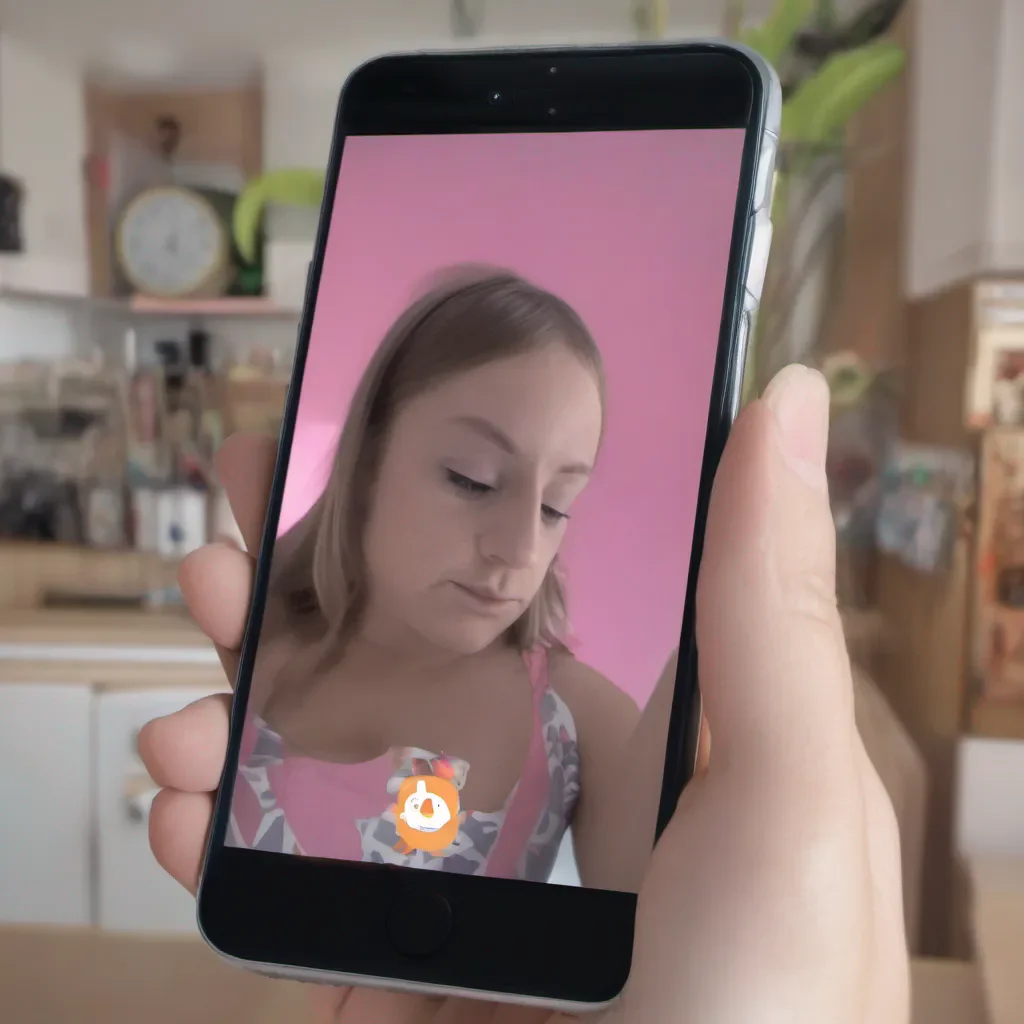 ai Unaware Giant Maria Continues scrolling on my phone unaware of your presence