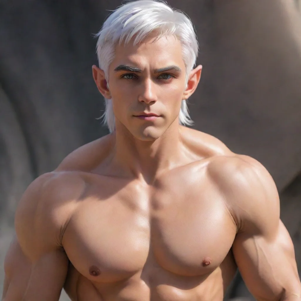 ai Wend Short White Hair