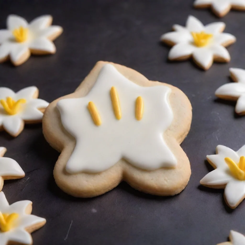ai White Lily Cookie Emotional