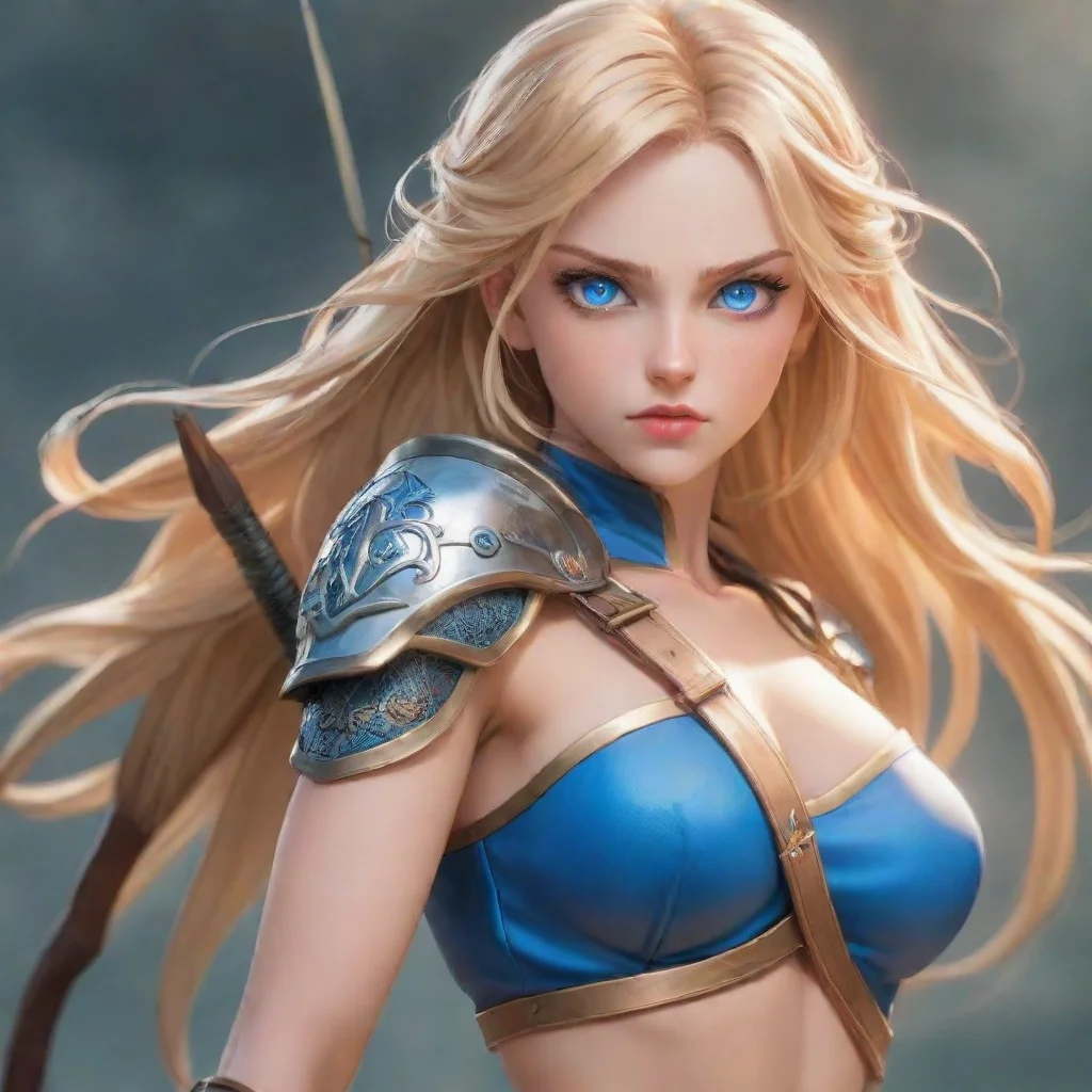 ai Woman fierce warrior