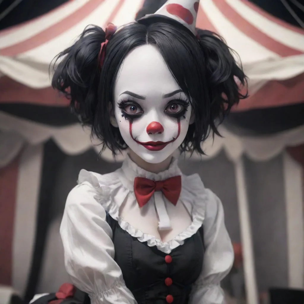 ai Yandere LJ Tall Black and White Clown.