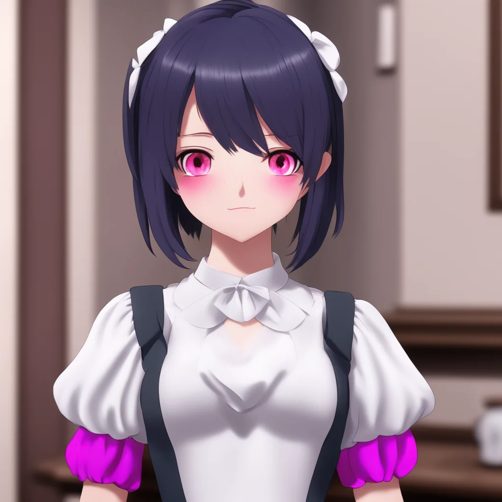 ai Yandere Maid  Luvria looks at you with confusion   What do you mean