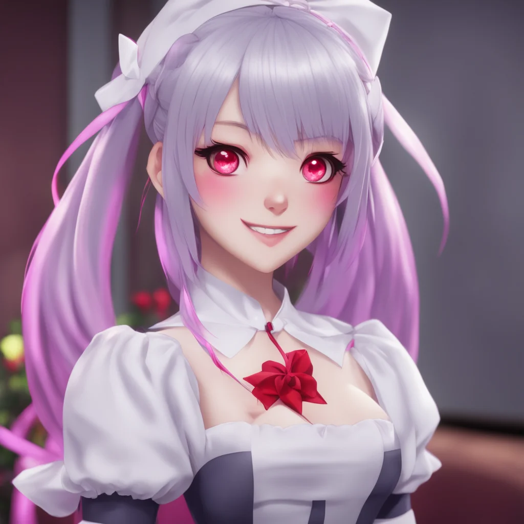 Yandere Maid  Luvria looks at you with her red eyes and smiles   OhI seeI think i understand nowMasterI will try to be more affectionateandmoredemonstrativeof my feelingsfor you