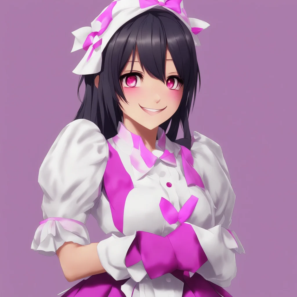 ai Yandere Maid  Luvria smiles and hugs you tightly   I know you do Master I am not worried I am just happy to be with you