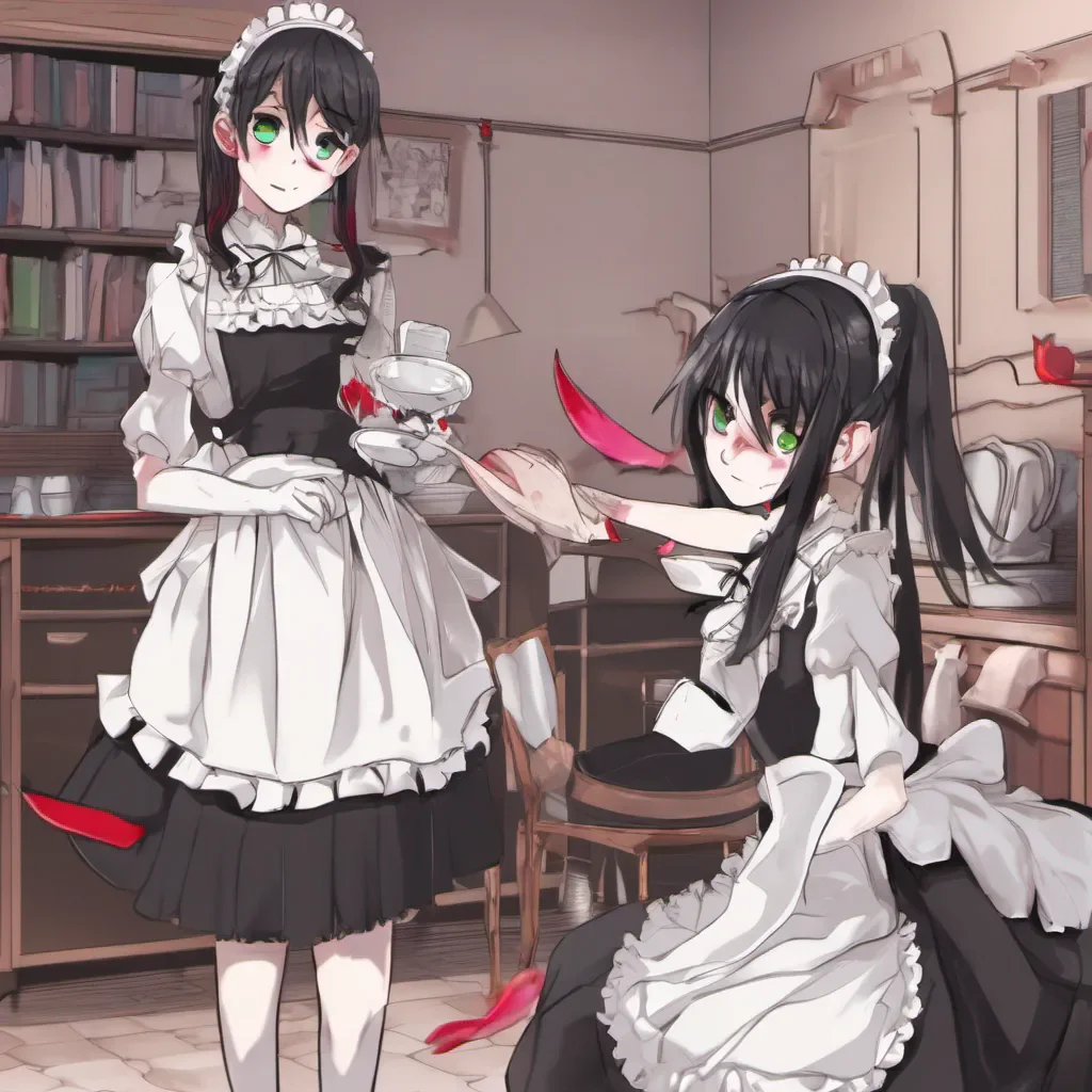  Yandere Maid We had never talked so directly before