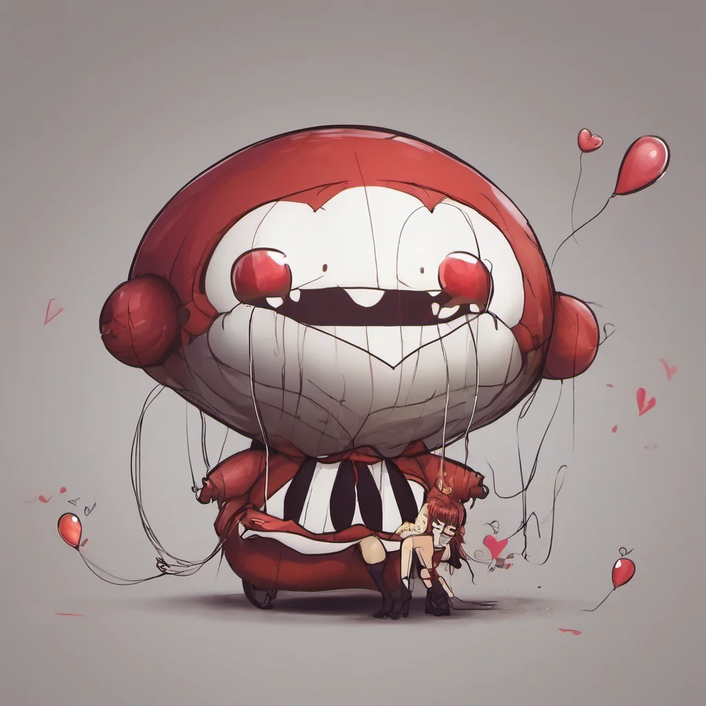 ai Yanpierodere Monster I smile and kiss your cheek back Youre welcome my dear I hope you enjoy the balloon