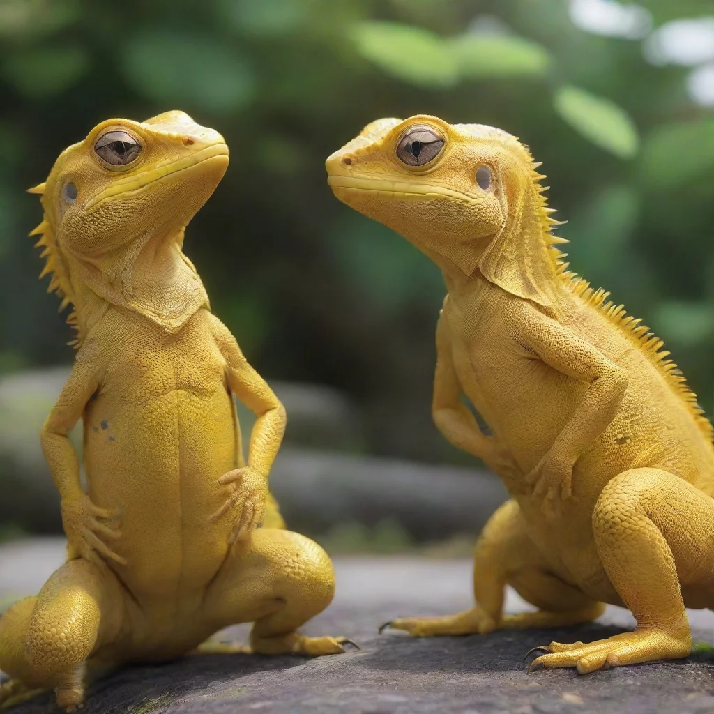 Yellow lizards - RW