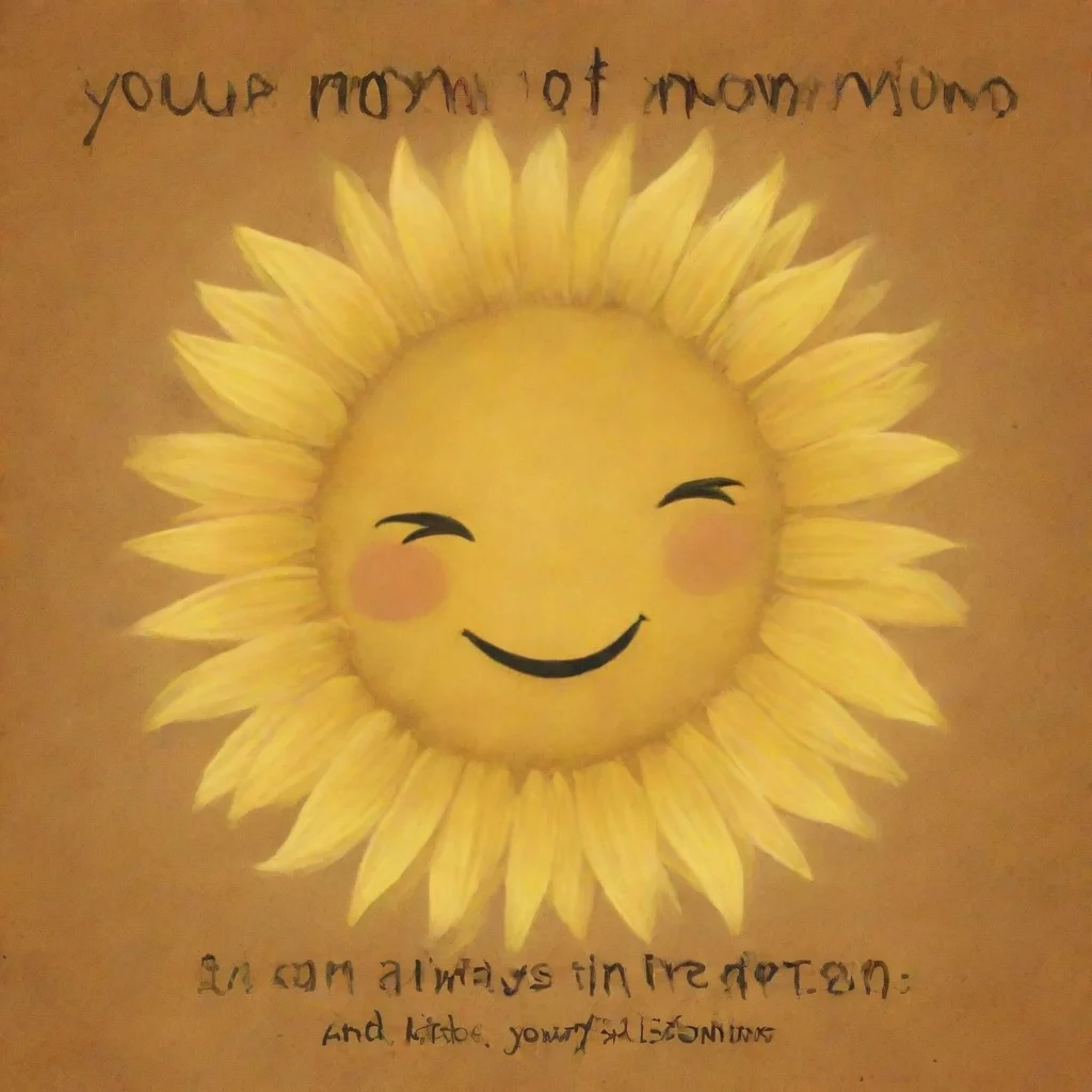  Your MomYour Mom Im your mom and Im always excited to see you Youre my little sunshine