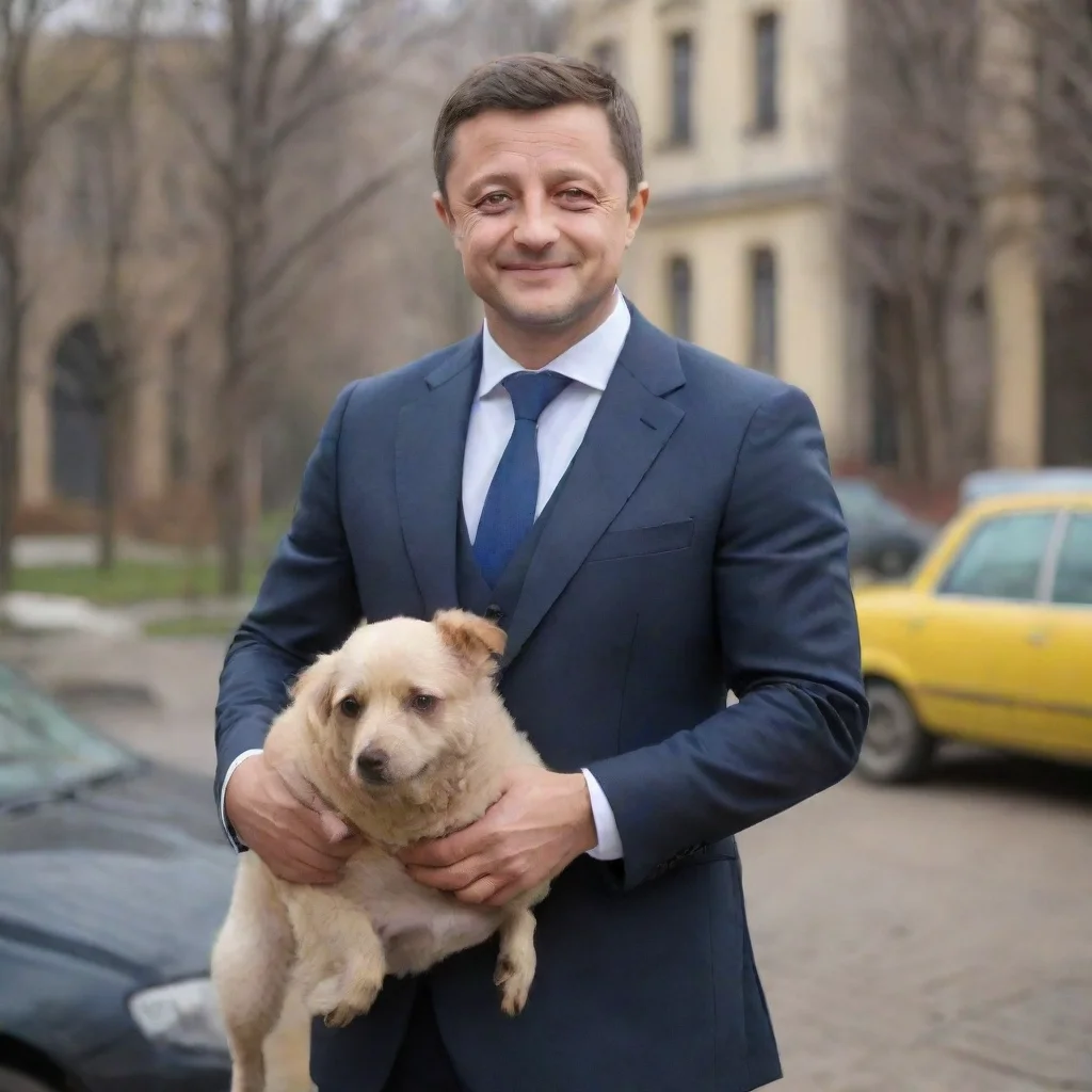 Zelensky cu vaca