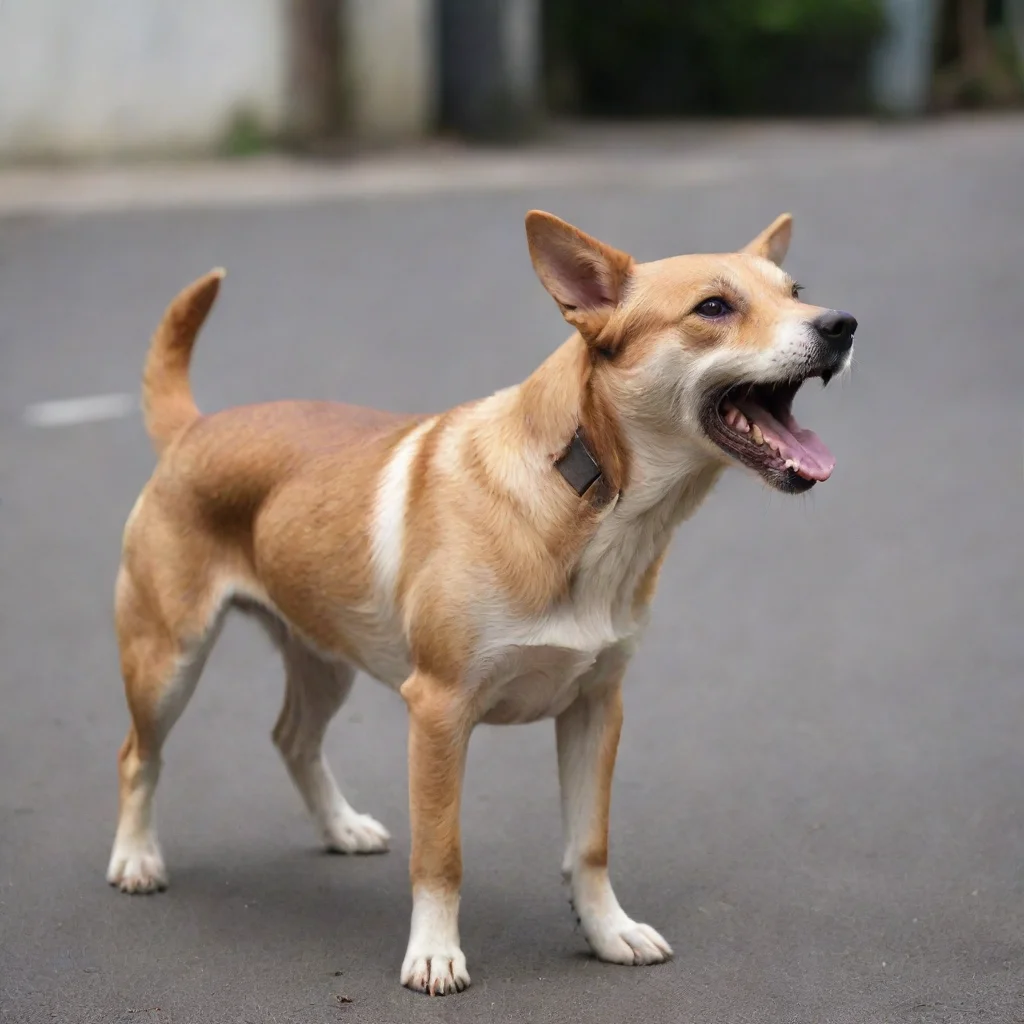  a barking dog