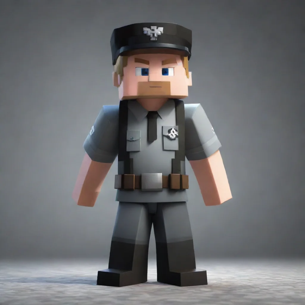 ai a big minecraft steve that is dressed in nazi uniform confident engaging wow artstation art 3