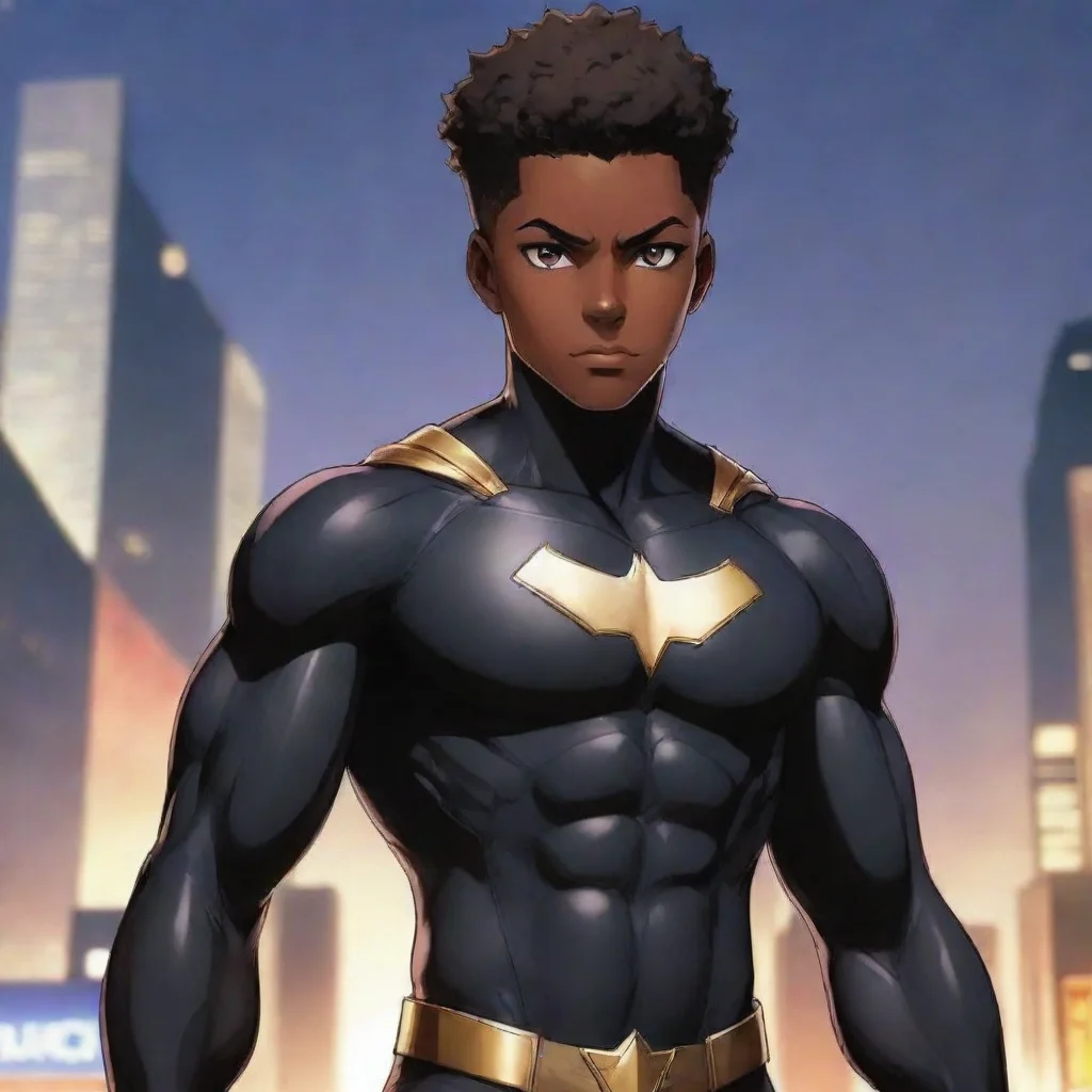 ai a black boy superhero anime good looking trending fantastic 1