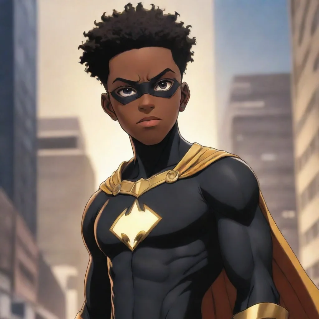 ai a black boy superhero anime