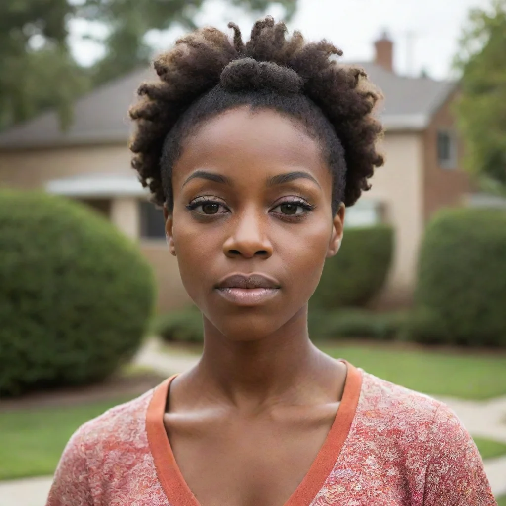 ai a black female portrait who s living in a suburban neighborhood amazing awesome portrait 2