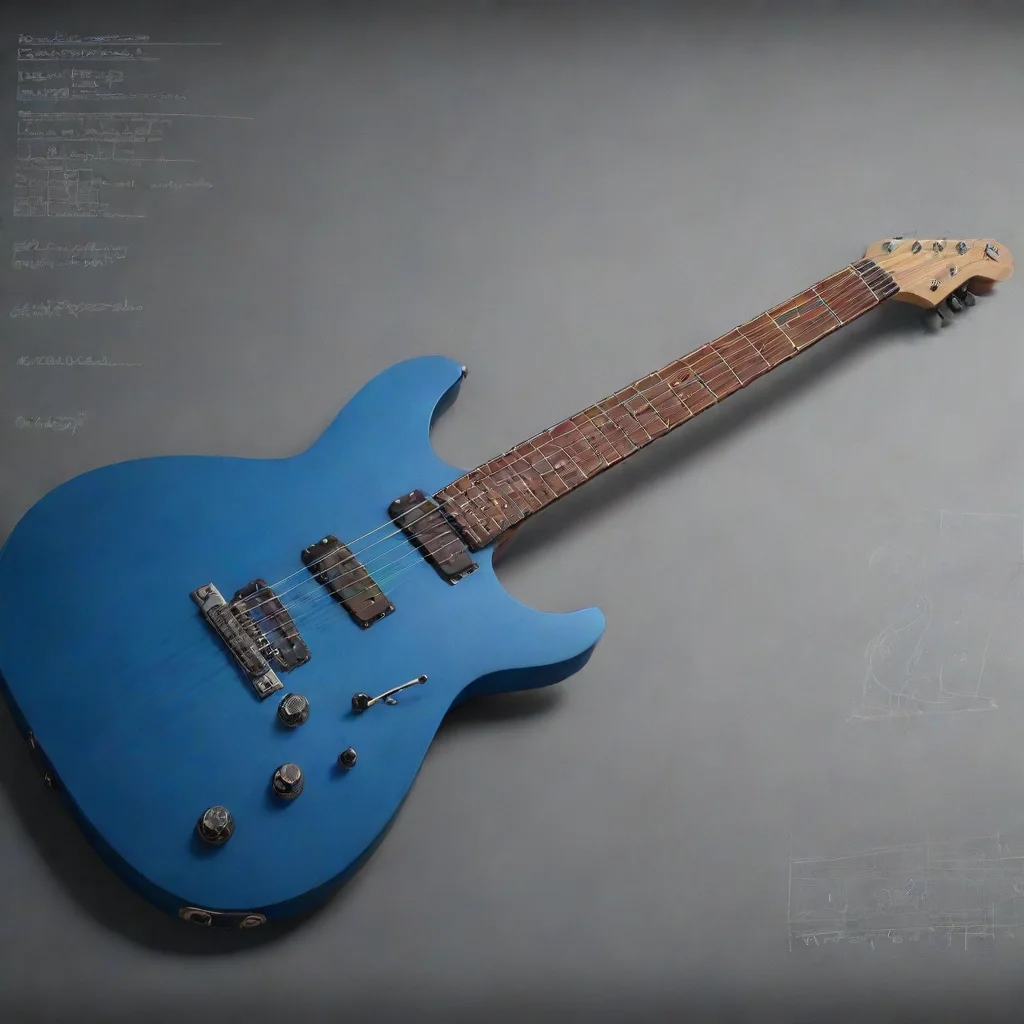 ai a blueprint for a unique electric guitar confident engaging wow artstation art 3