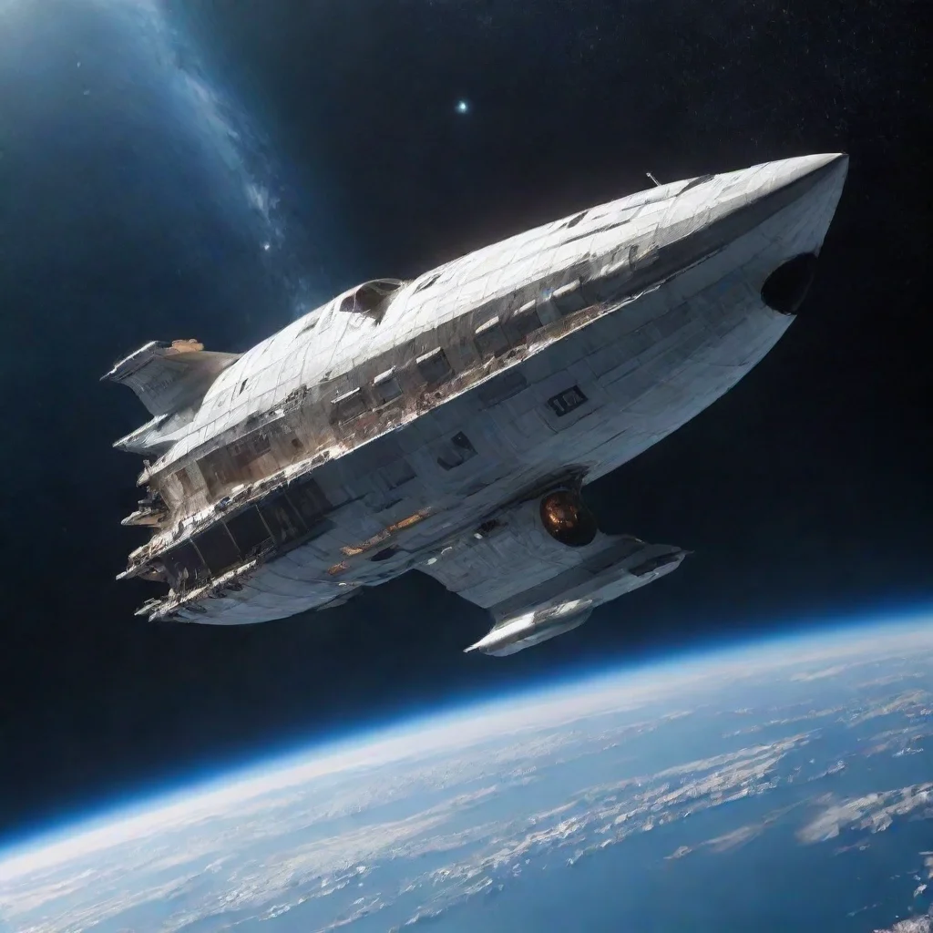 ai a boat flying in space good looking trending fantastic 1