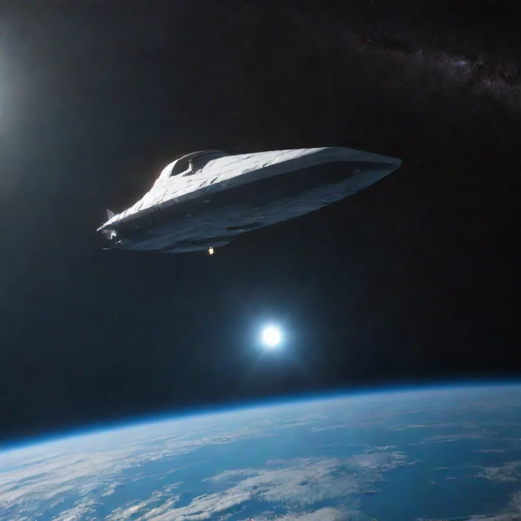 ai a boat flying in space