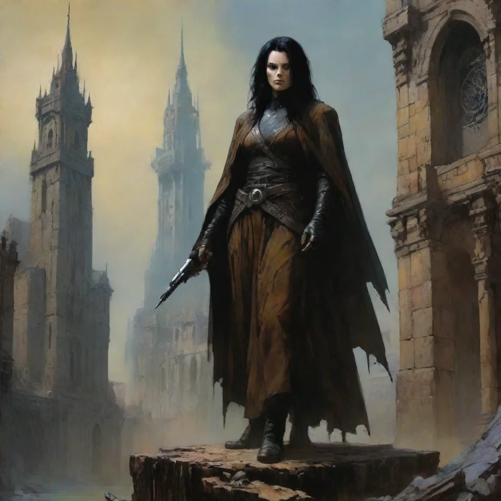 ai a citadelin the style of ergo proxy bernie wrightson craig mullins barlowe w 160 h 256 tall