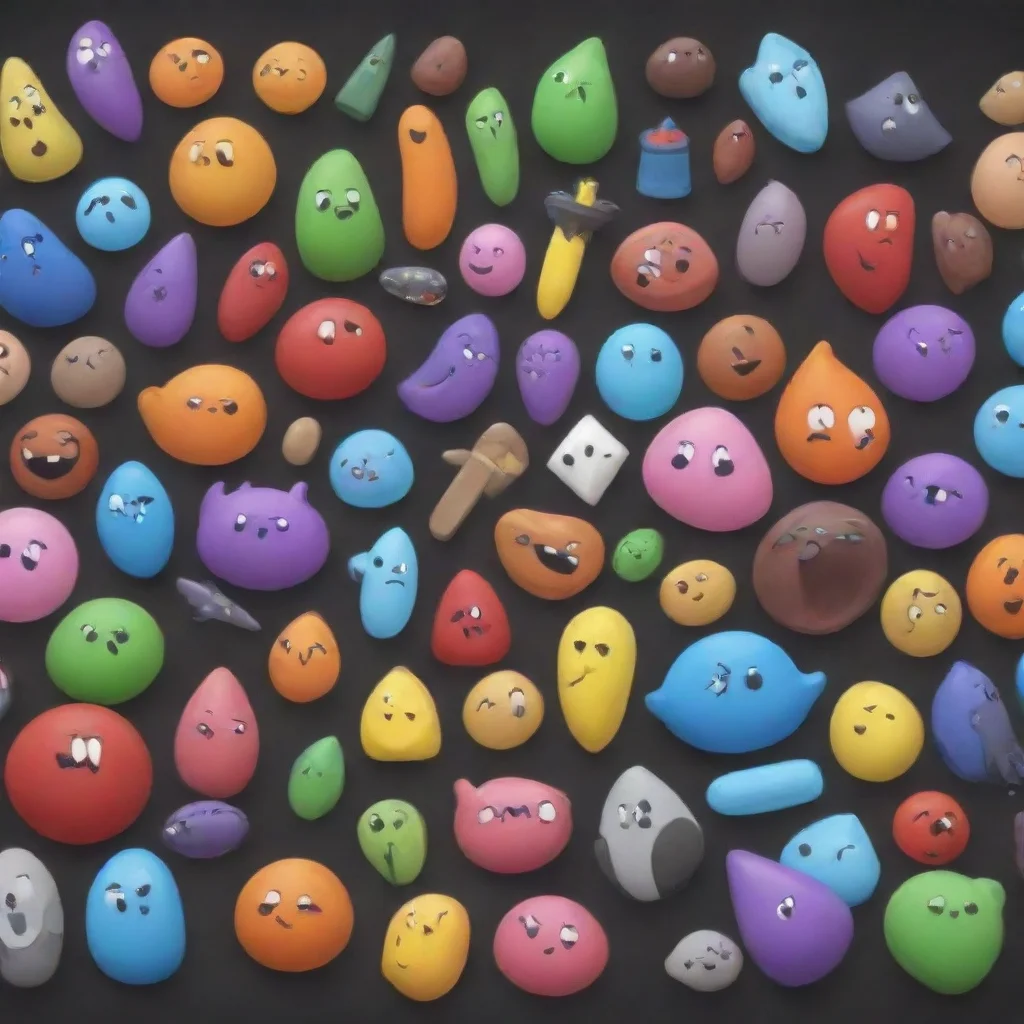 a crowd of objects from bfdi confident engaging wow artstation art 3