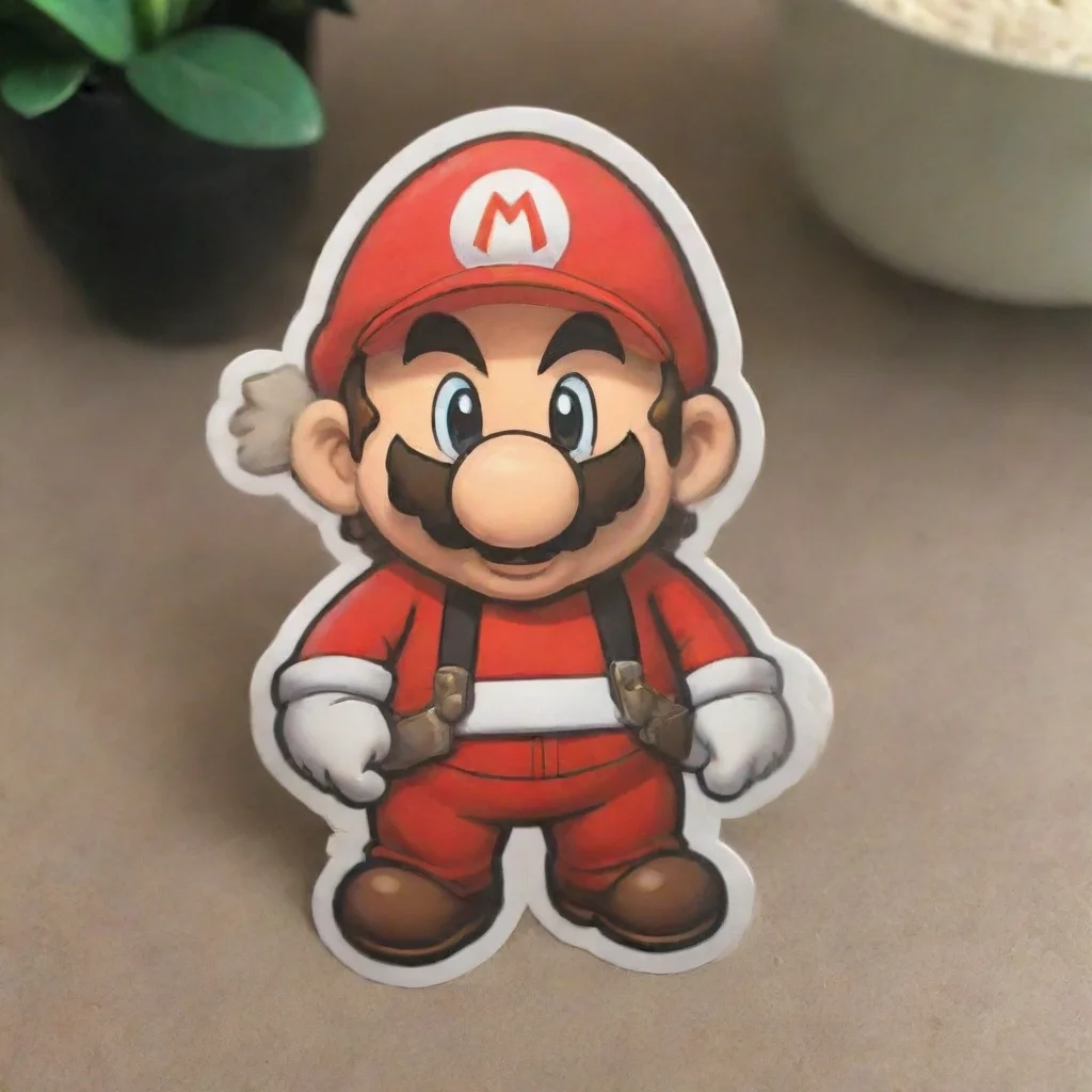 a cute mariobros sticker that saysapa kabargood looking trending fantastic 1 tall