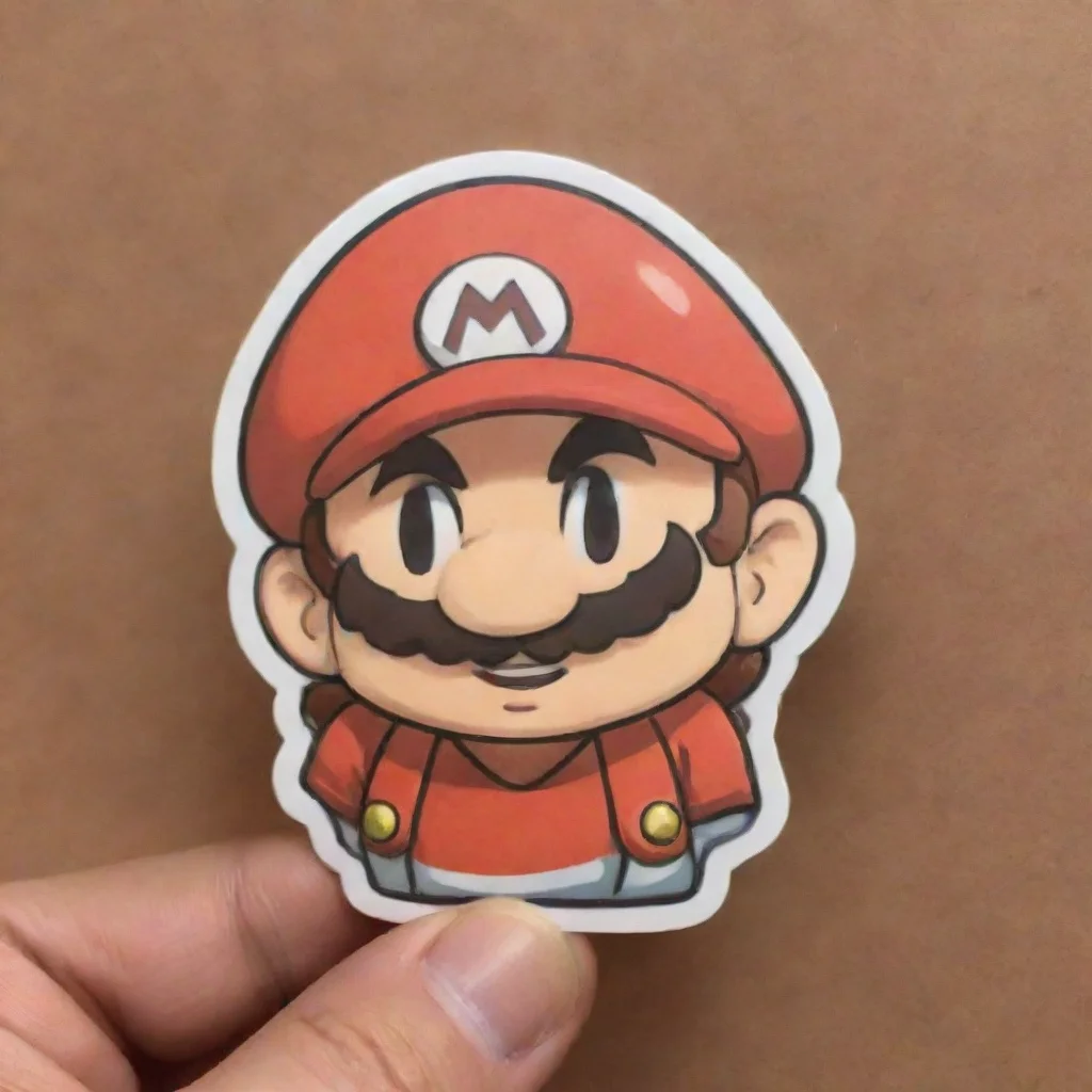 ai a cute mariobros sticker that saysapa kabargood looking trending fantastic 1