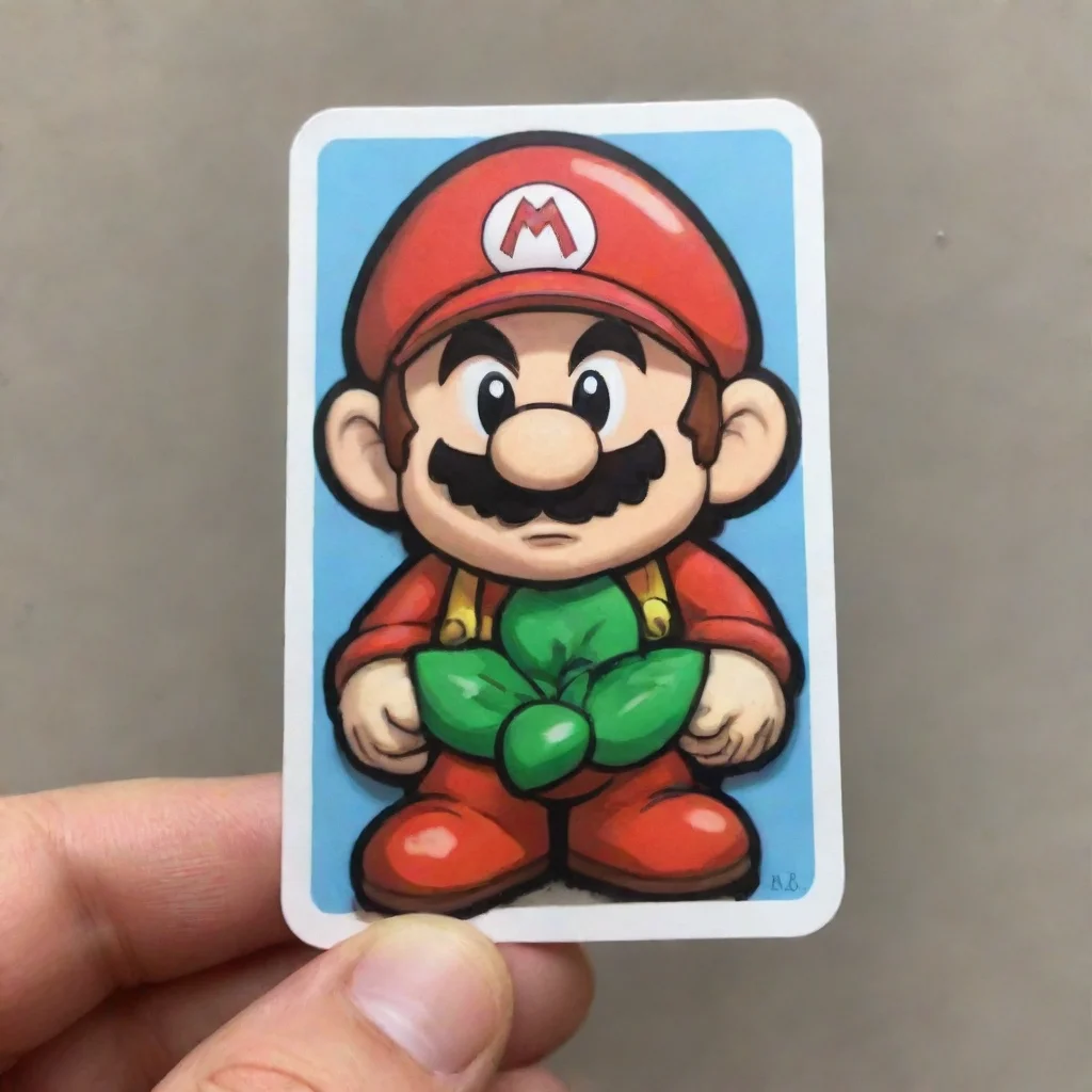 ai a cute mariobros sticker that saysapa kabartall