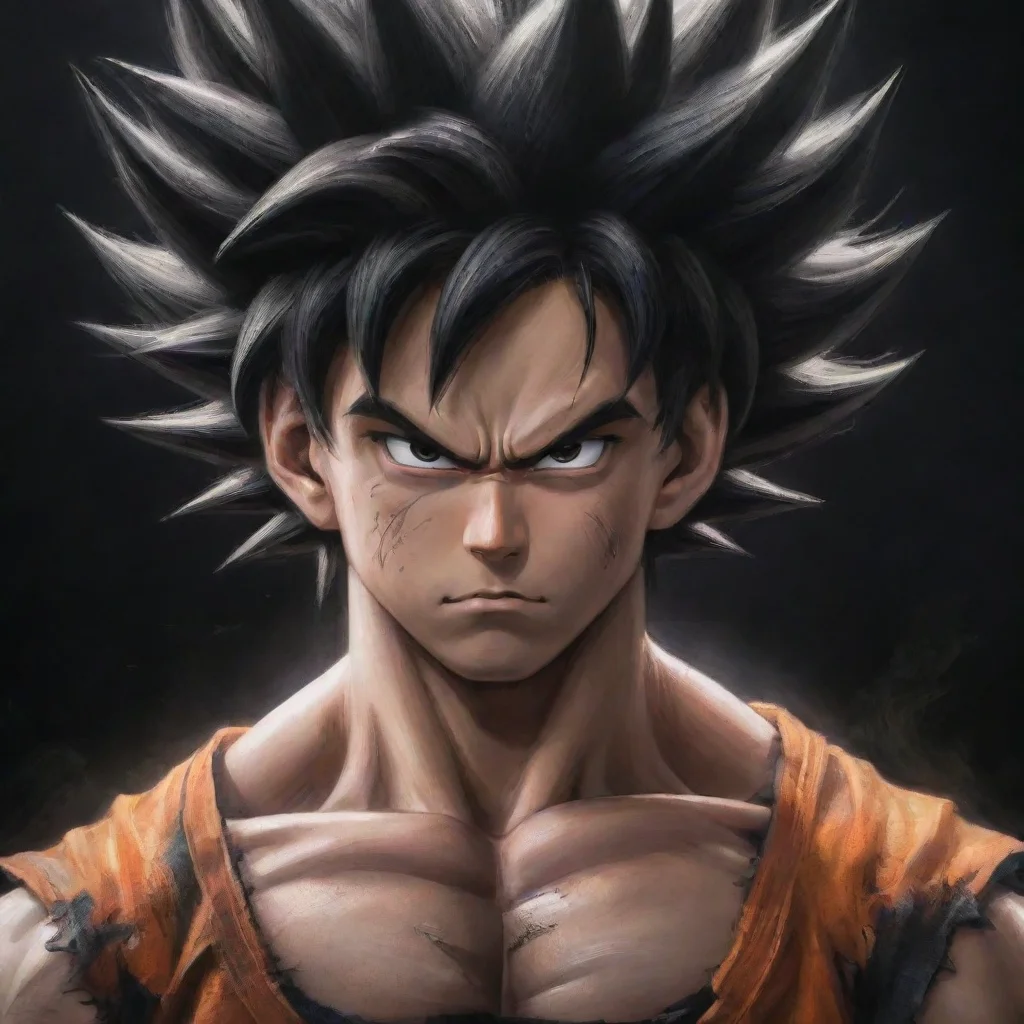 ai a dark transformation of goku amazing awesome portrait 2