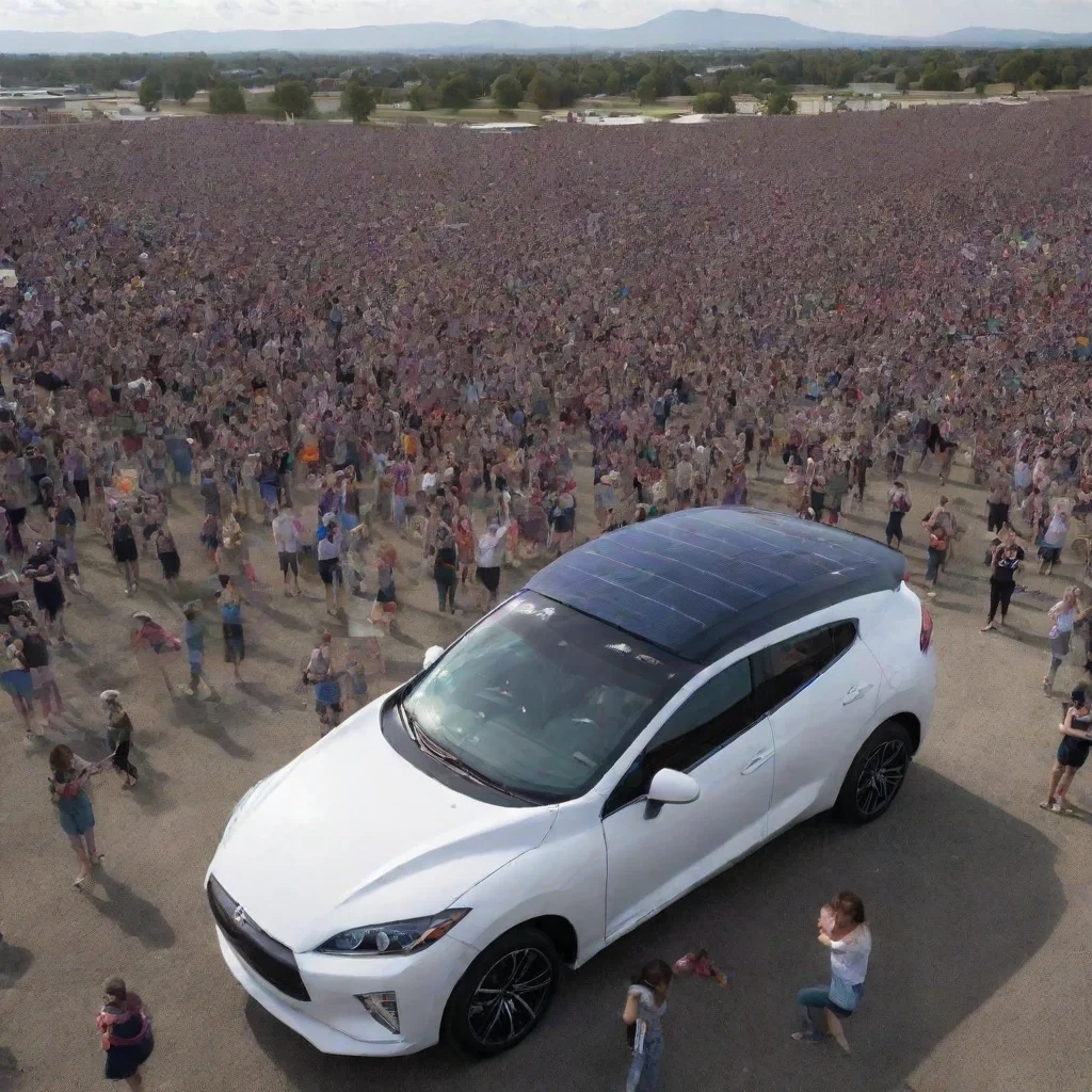 ai a design to commemorate the 2024 solar eclipse viewinginclude a library or booksa mitsubishi eclipse carand a flash mob