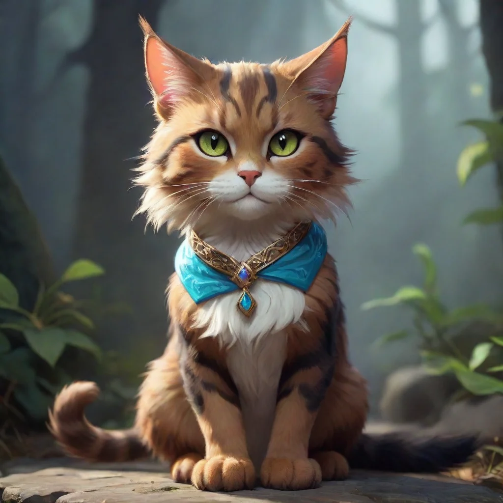 ai a fantasy cat confident engaging wow artstation art 3
